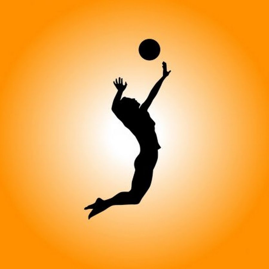 Волейболист в прыжке рисунок