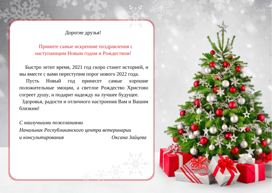 Новогоднее поздравление коллективу
