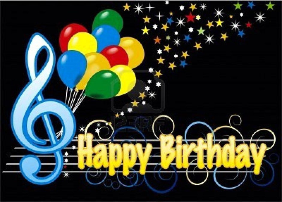 Happy Birthday музыкальная открытка