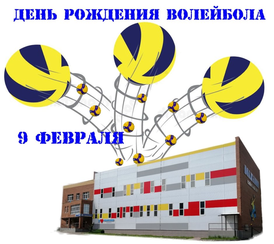 Волейбольный мяч и цветы