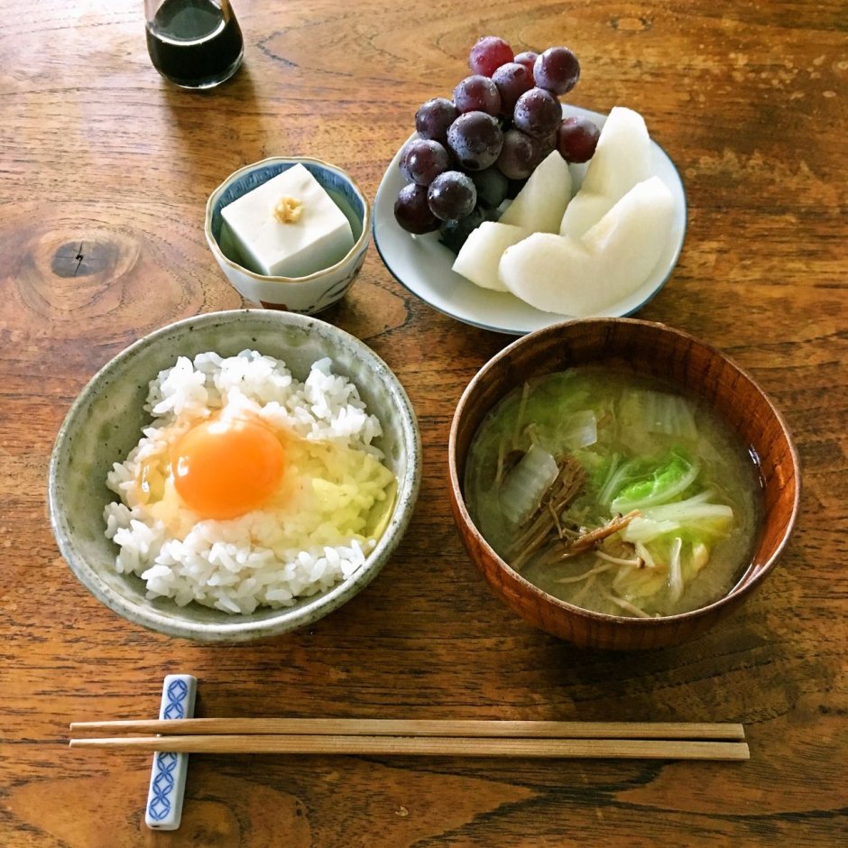 Japanese food Top view