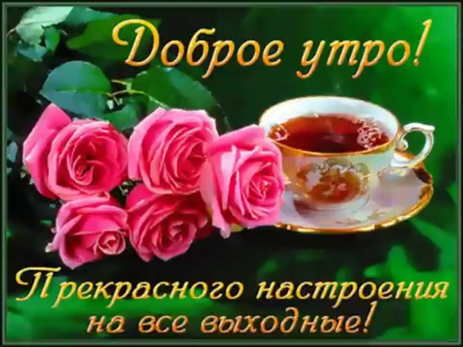 Открытки прекрасного утра и отличного настроения