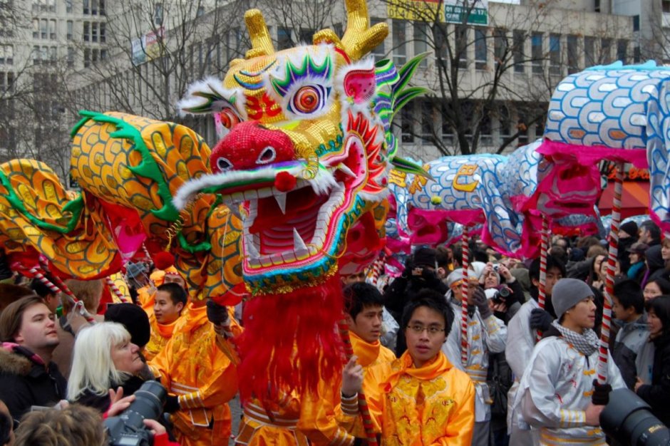 The Chinese New year festivities are held at the end of January