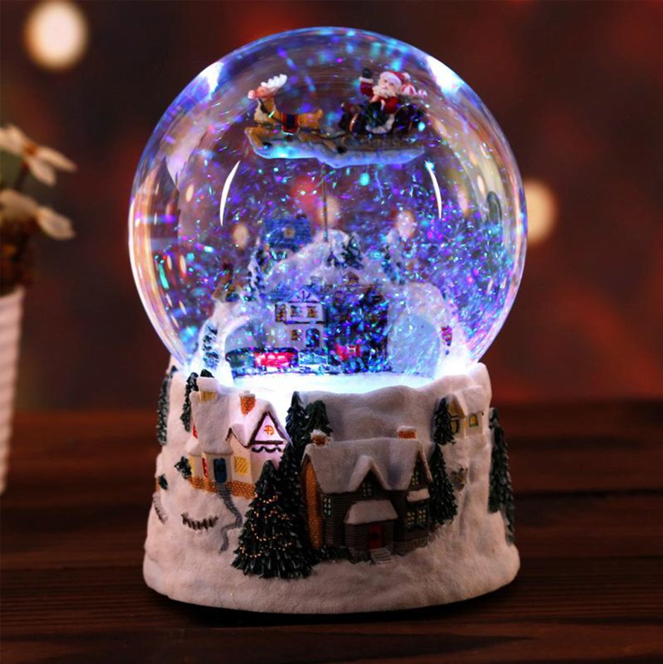 Glass Snow Globe Christmas