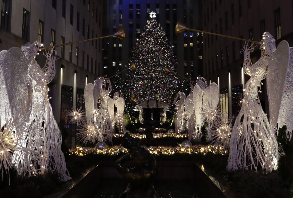 Новогодняя елка в Нью-Йорке 2019 украшения