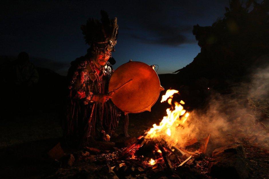 Камлание Алтайского шамана