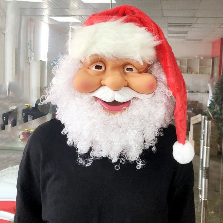 Силиконовая маска Деда Мороза