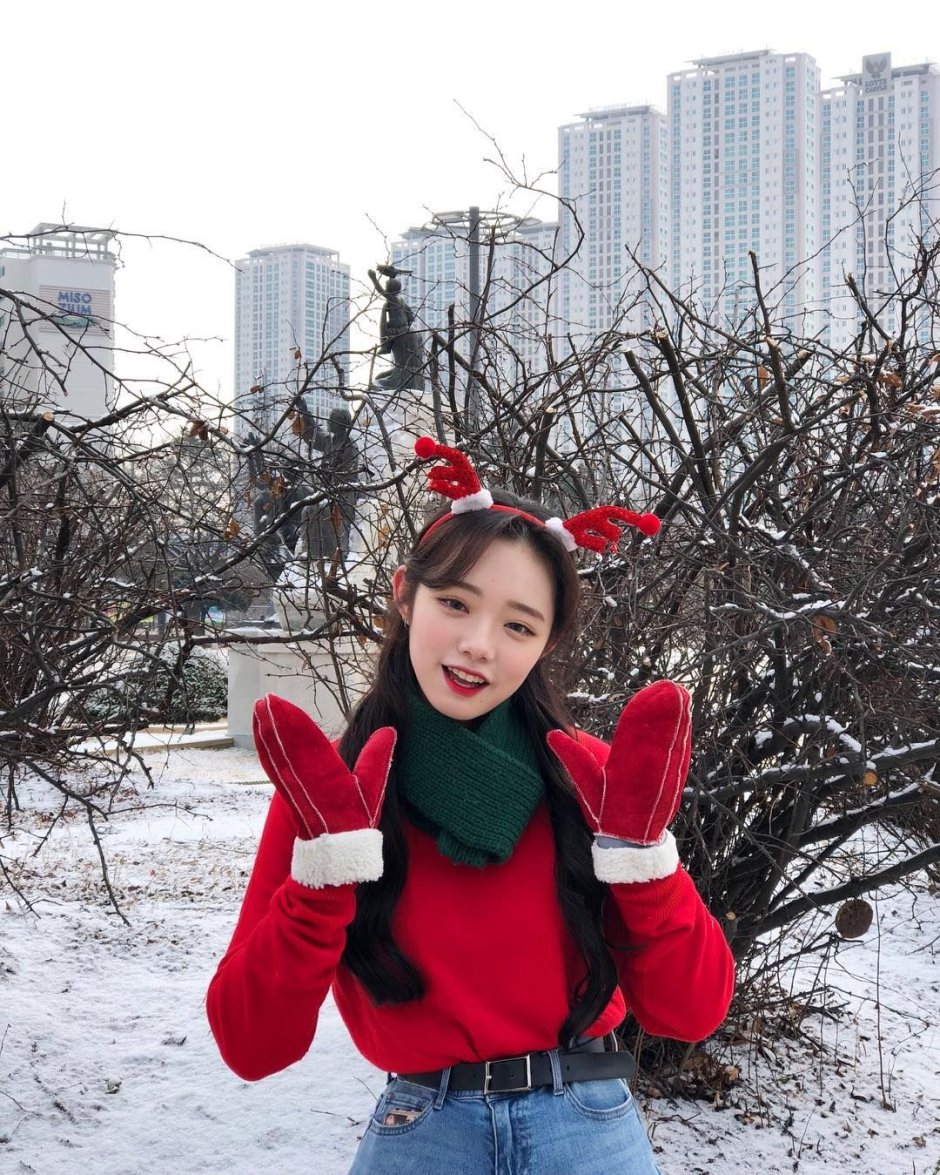 Корейские девушки зима