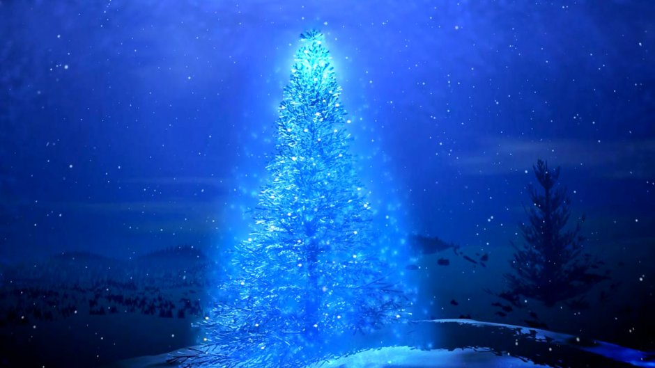 Синяя Новогодняя елка