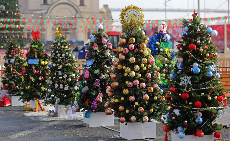 Центральная Новогодняя елка Владивосток