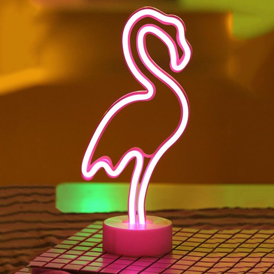 Ночник старт led Neon Фламинго