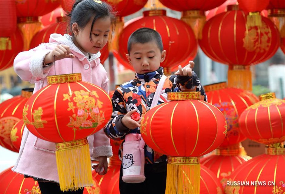 Праздник фонарей Юаньсяоцзе в Китае