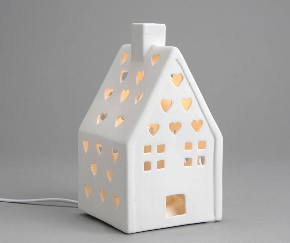 Керамический светильник домик