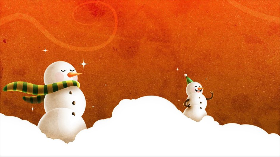 Рождественский Постер Снеговик HD