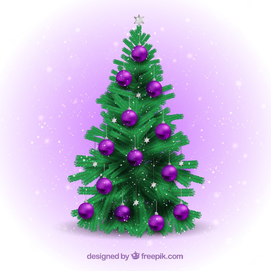 Фиолетовая елочка
