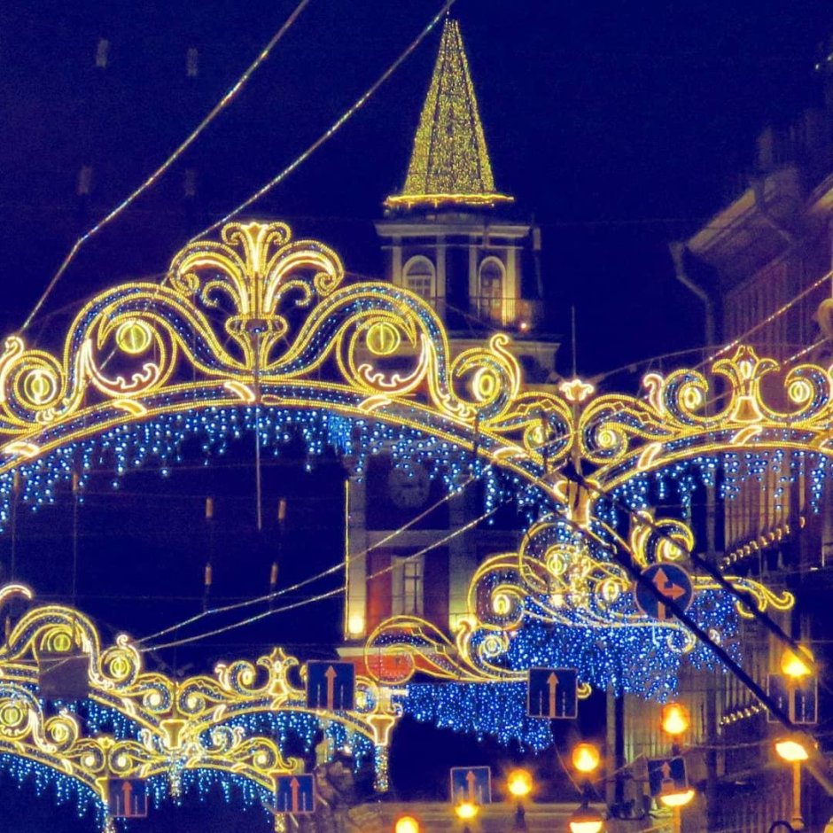 Новогодняя иллюминация города Санкт-Петербурга