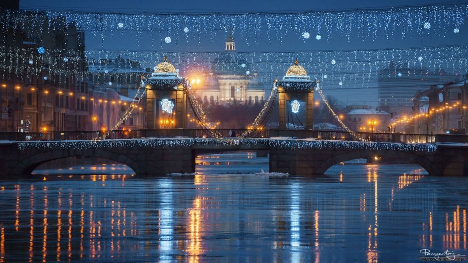 Дворцовый мост зима