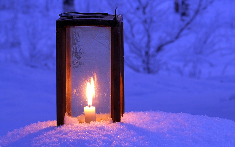 Свечи зимой