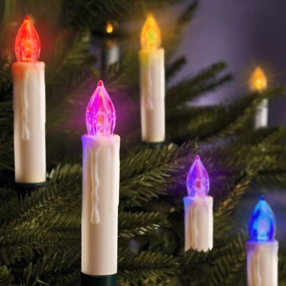 Светодиодные свечи на елку