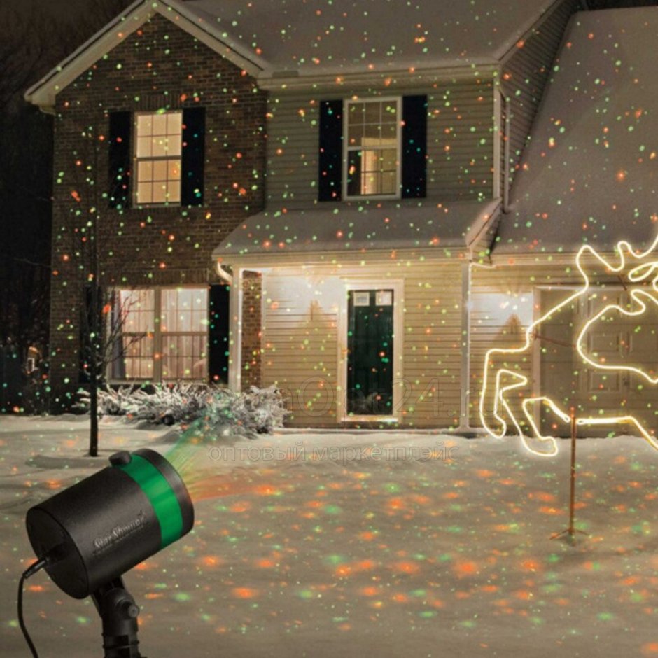 Лазерный Звездный проектор Outdoor Lawn Laser Light