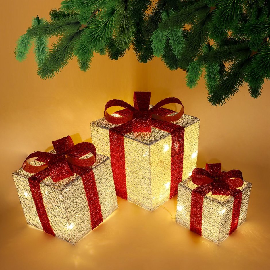 Светящиеся подарки под елку