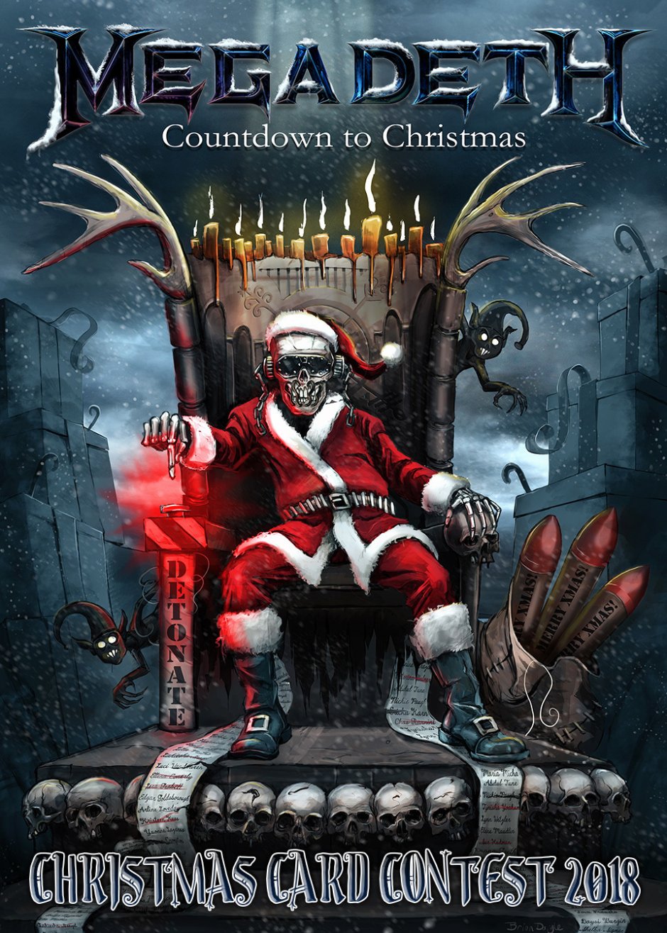 Дед Мороз в стиле хеви метал