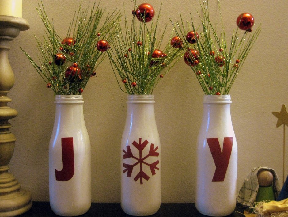 Новогодние вазочки декоративные