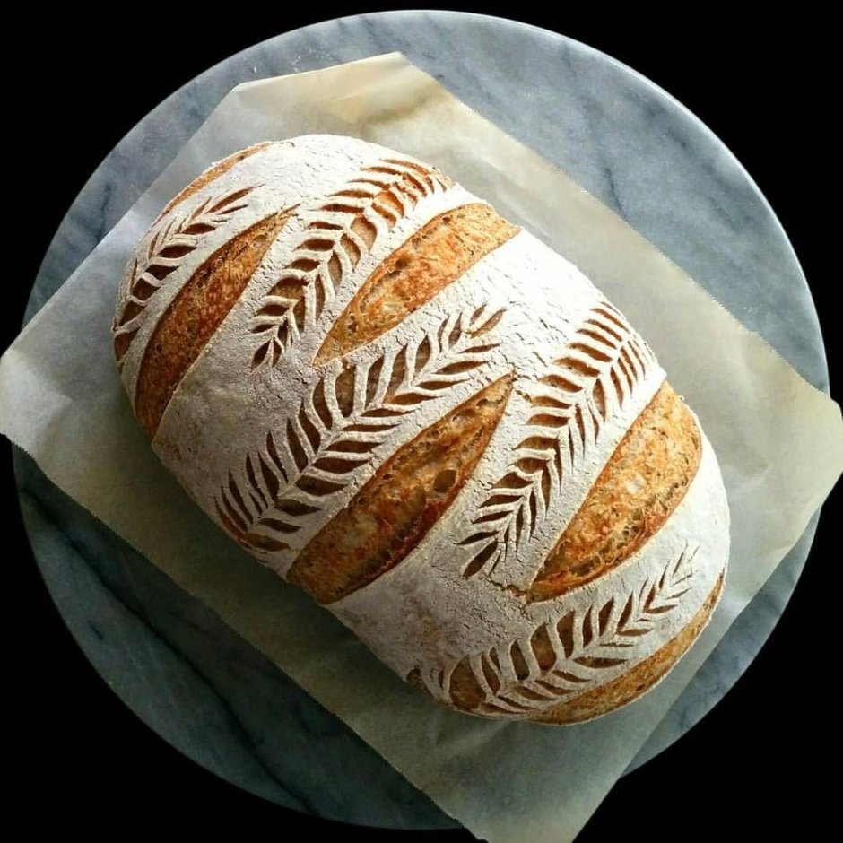 Украшение хлеба надрезами