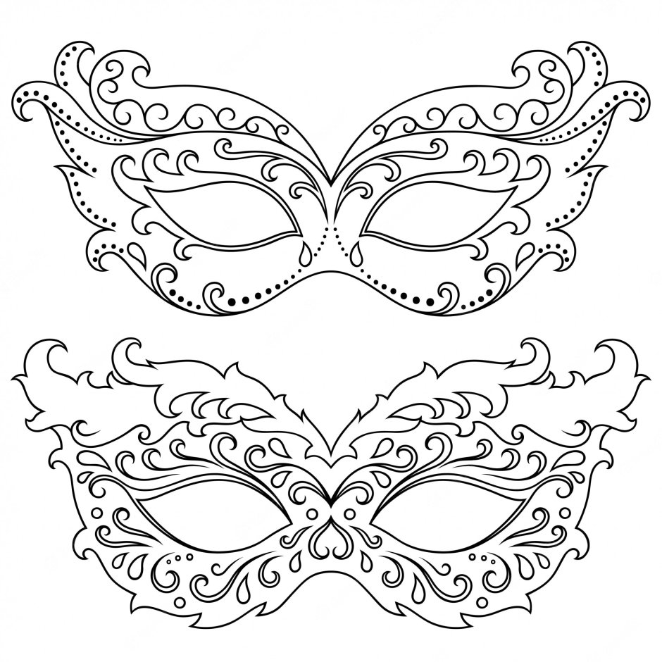 Эскиз маскарадной маски