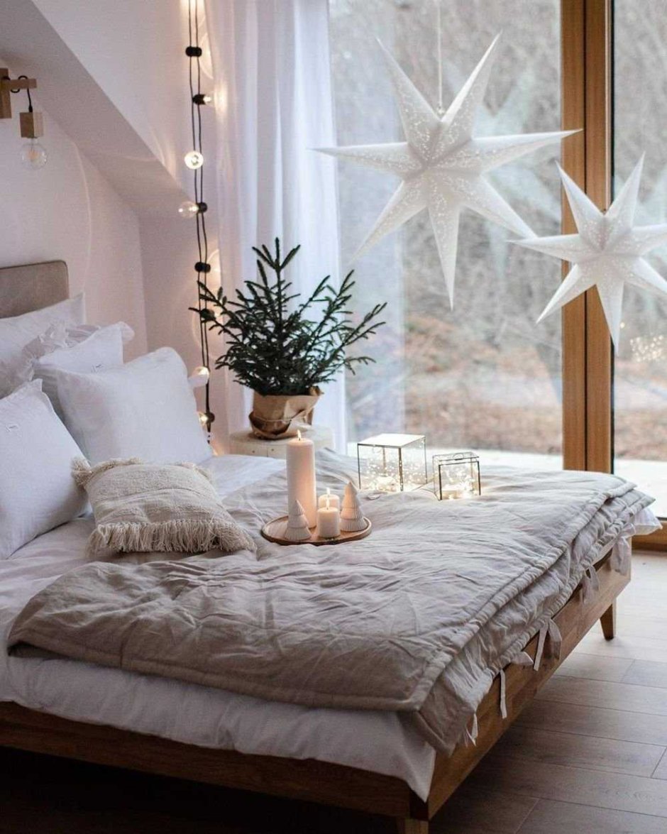 Спальня в новогоднем стиле