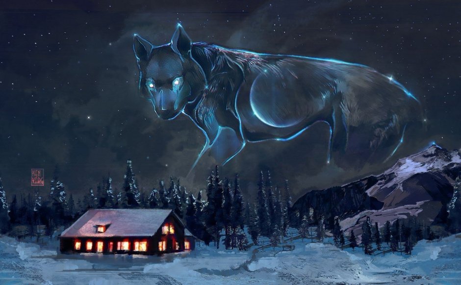 Wolf Art New year