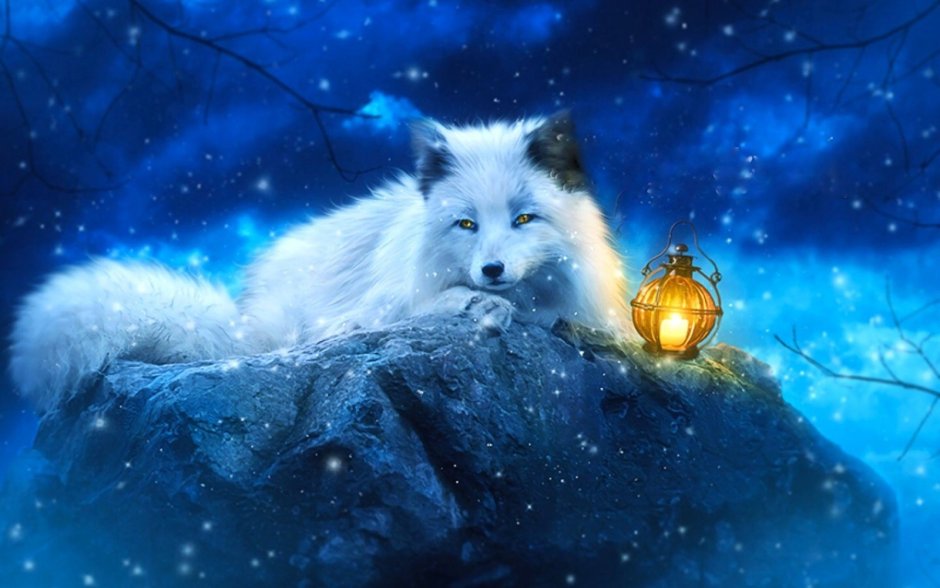 Зимние волки фэнтези