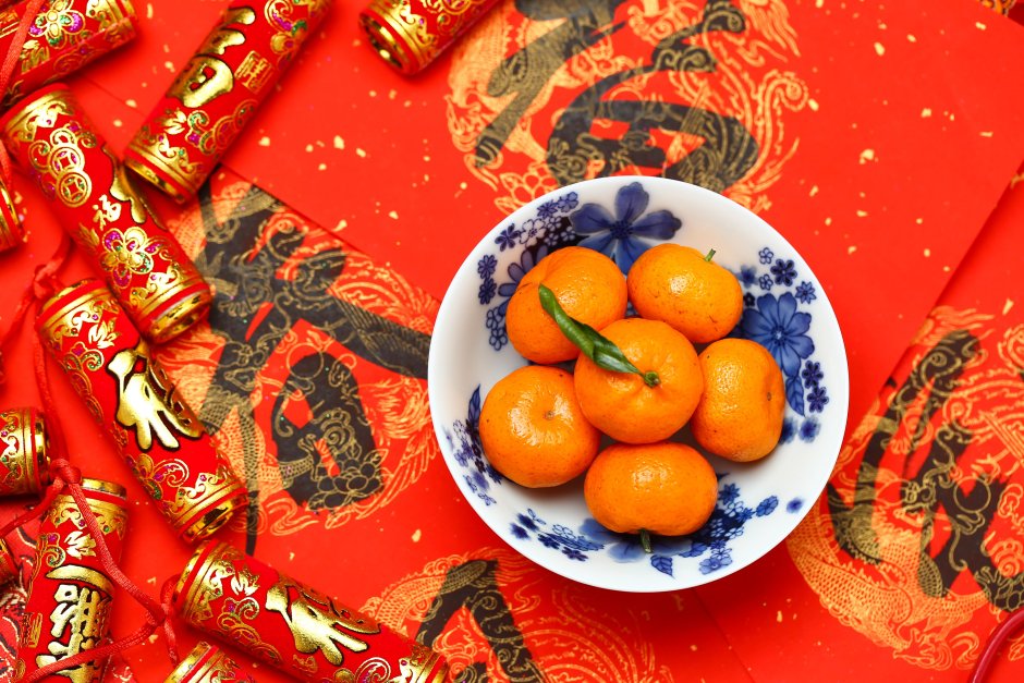 Китайский новый год апельсины