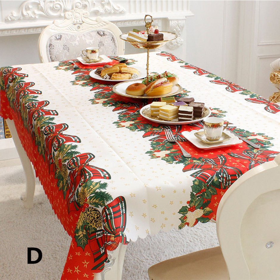 Tablecloth скатерть Новогодняя