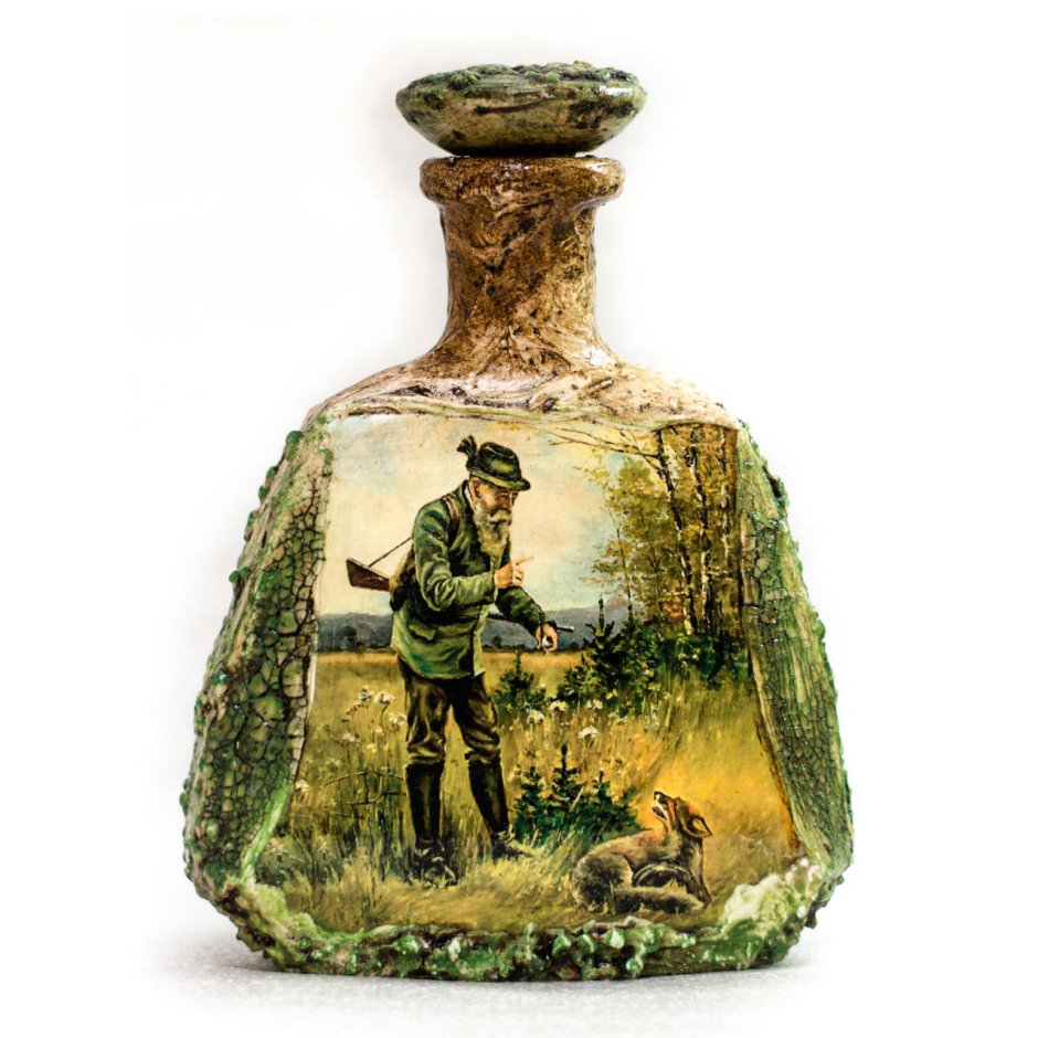 Декоративная бутылка для охотника