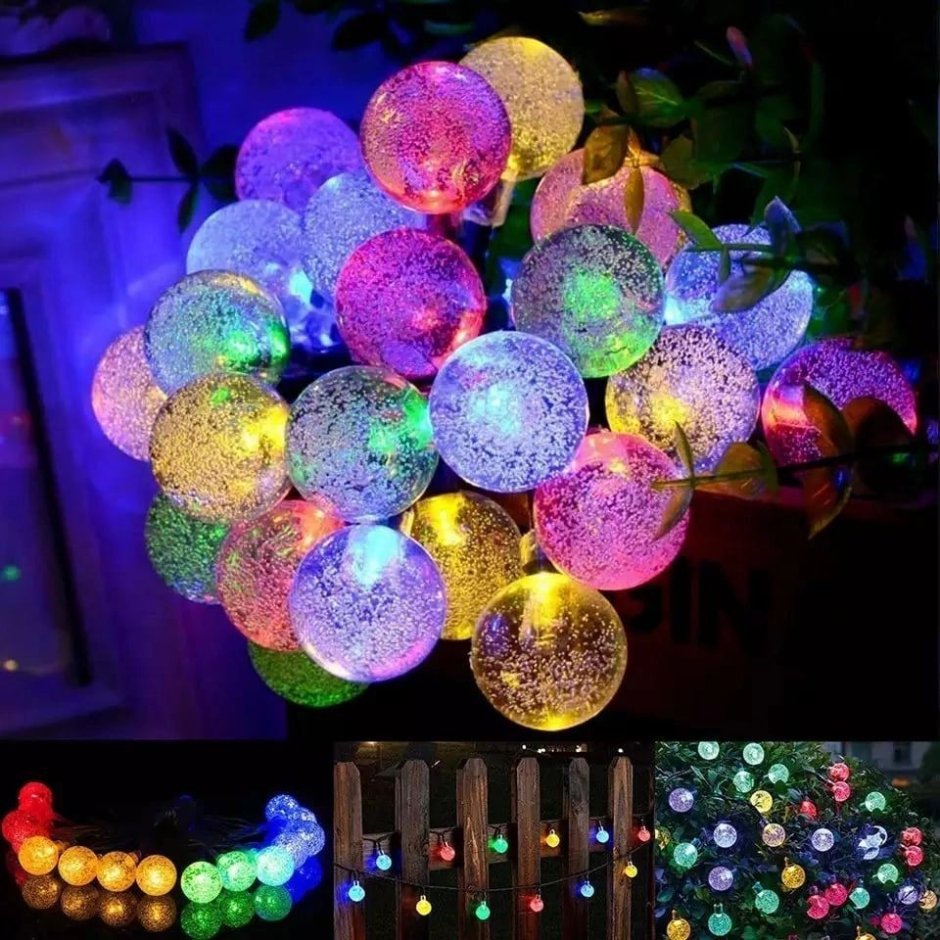 Bubble String Lights гирлянда уличная
