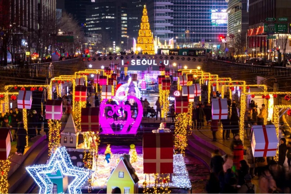 Корея Сеул Рождество