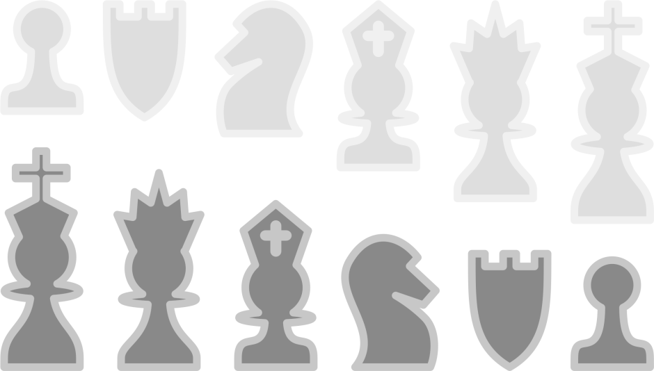 Шахматные фигуры плоские