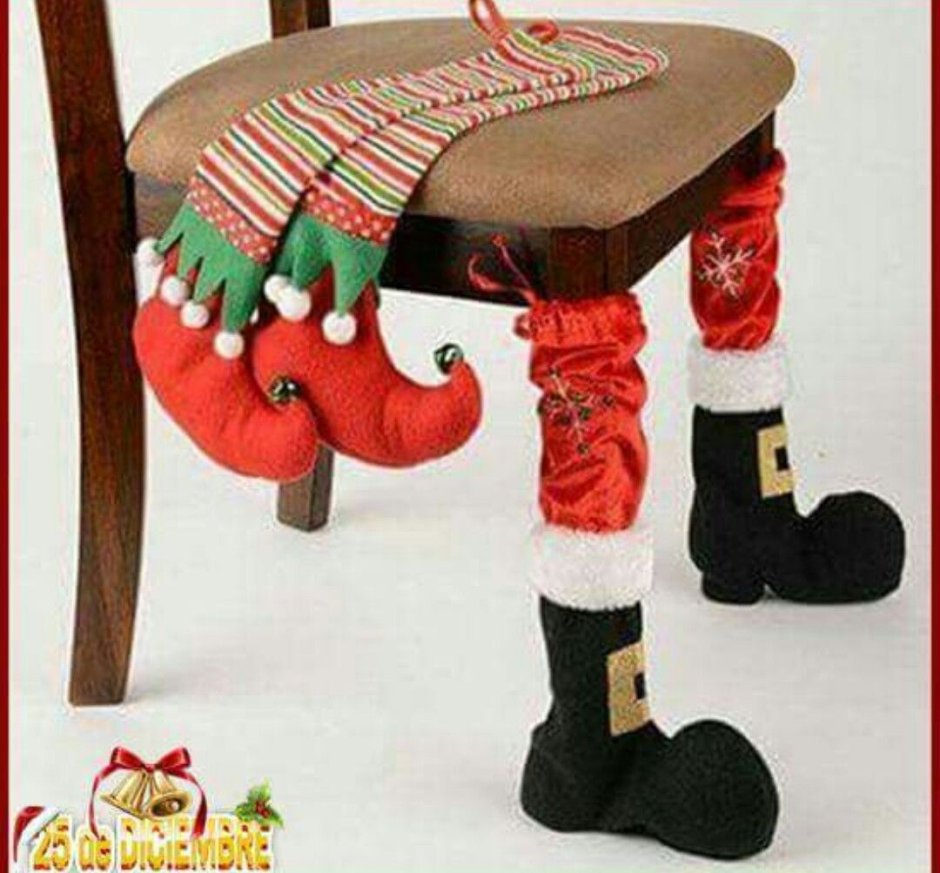Новогодние накидки на стулья
