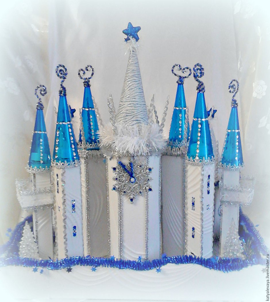 Паперкрафт замок снежной королевы