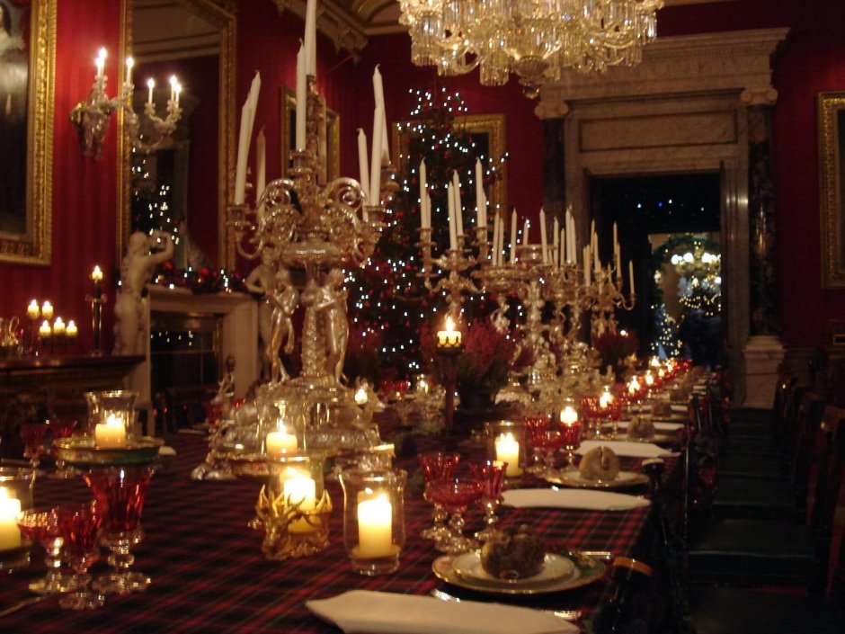 Праздничный стол на Рождество в Англии
