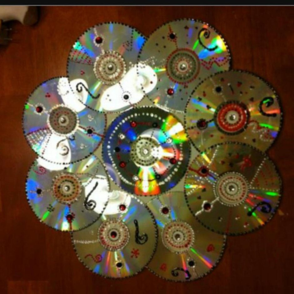 Коллаж из CD дисков