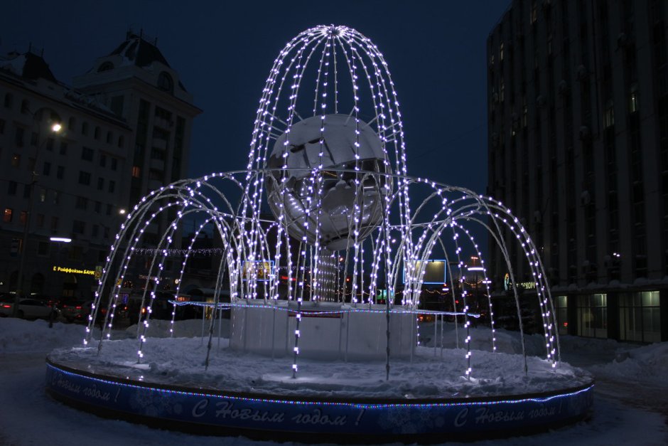 Световой фонтан "зимний фонтан №2"