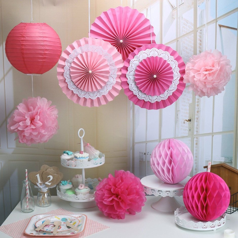Бумажные шары для декора