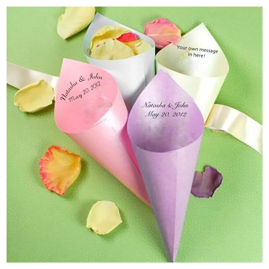 Кулёк для цветов из бумаги