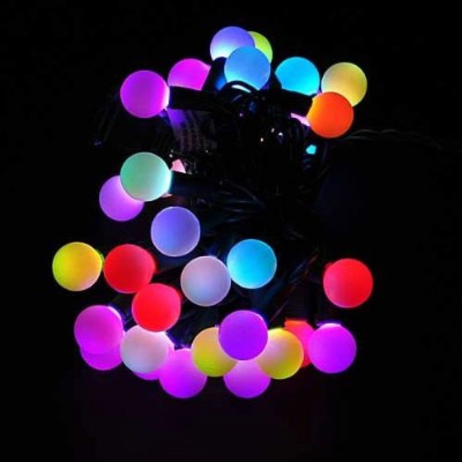 Гирлянда sh Lights шарики цветные, 1500 см, oldbl100