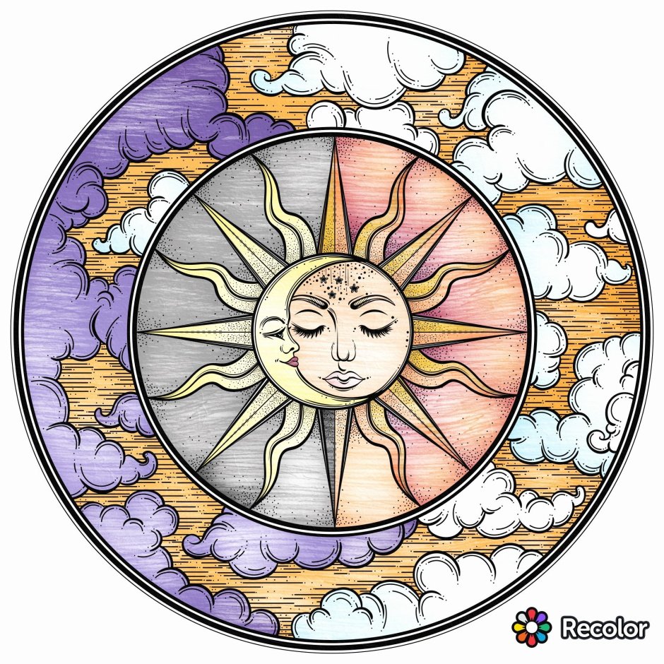 Стилизованное изображение солнца
