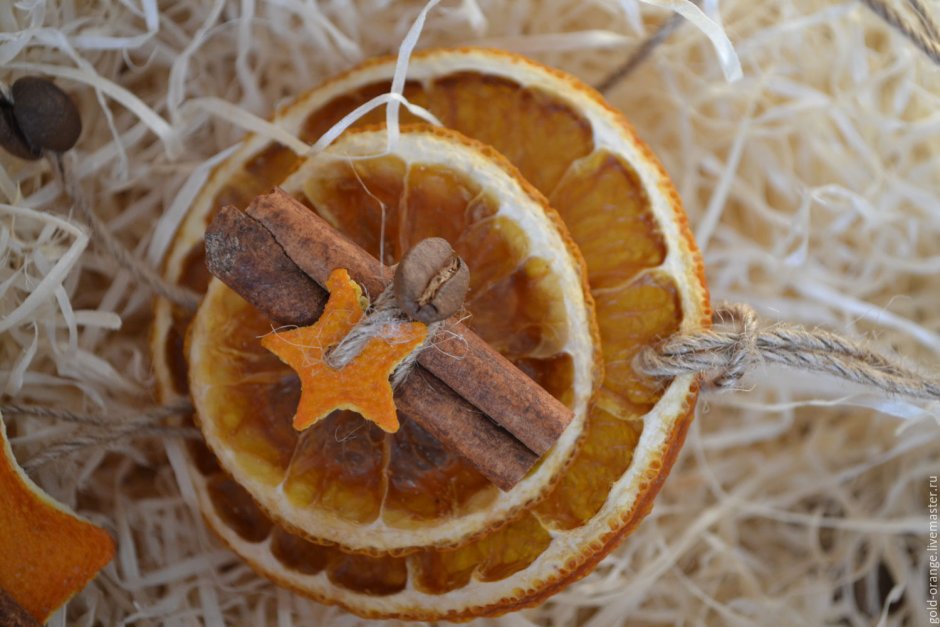 Апельсин с корицей украшение