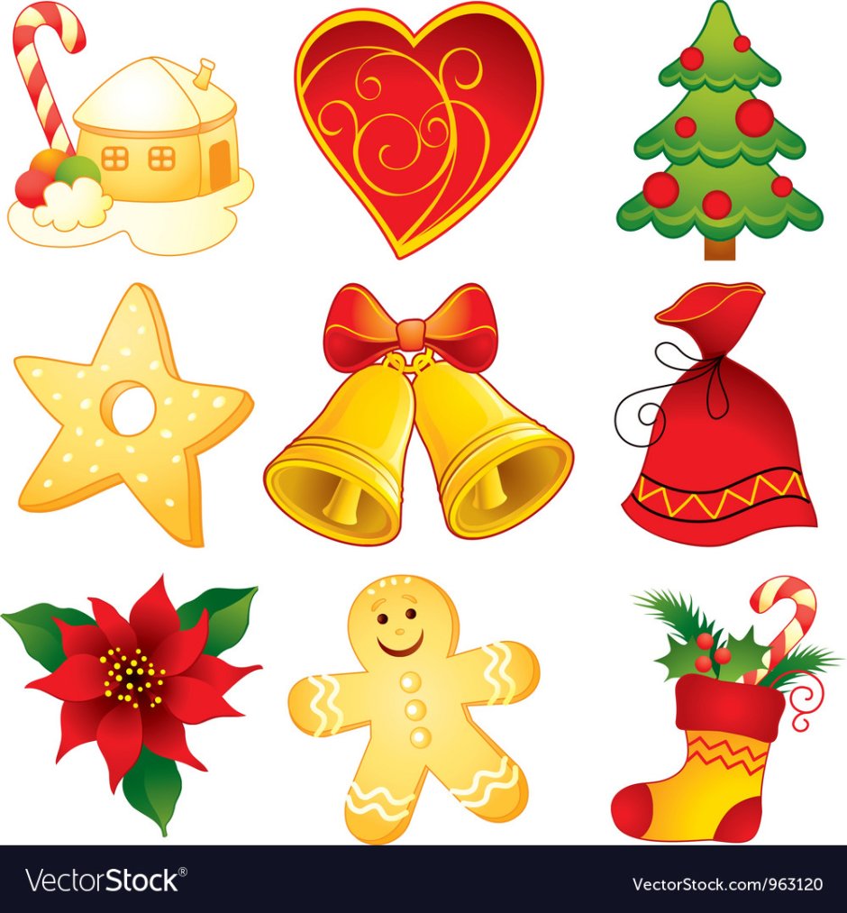 Новогодние Рождественские символы
