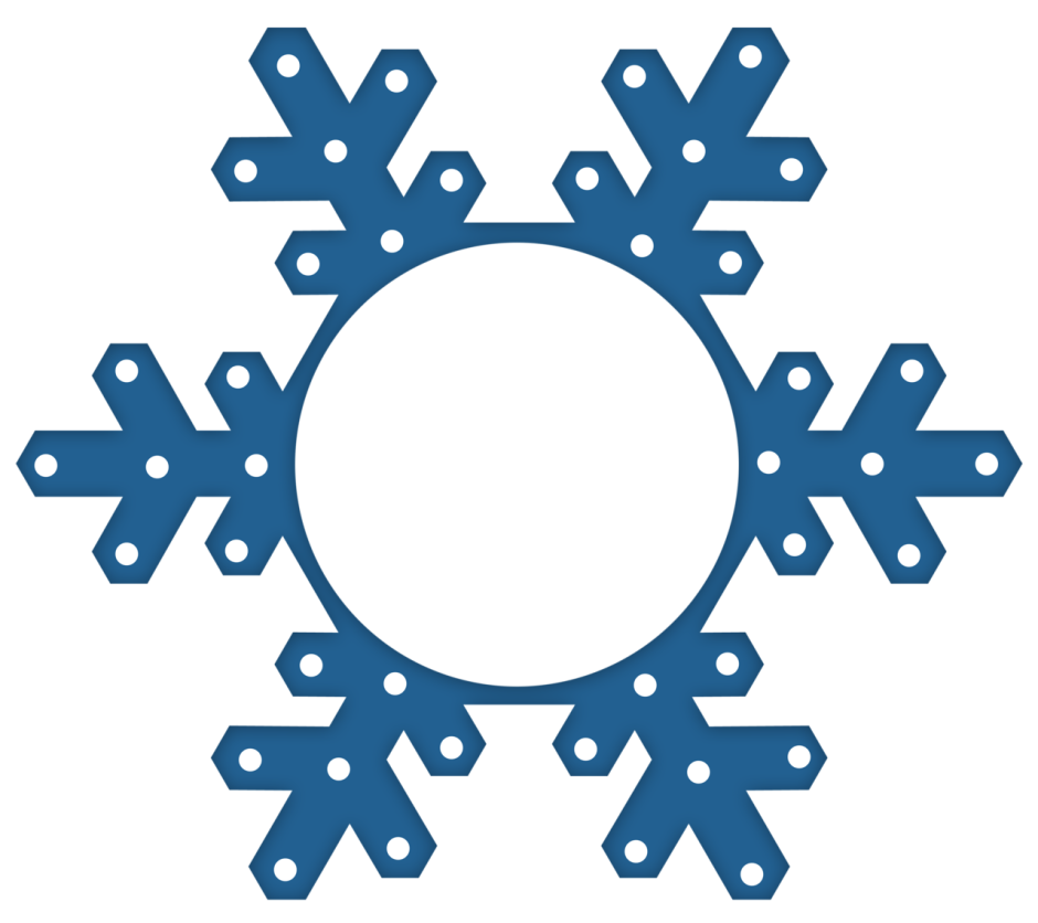 Снежинка символ зимы